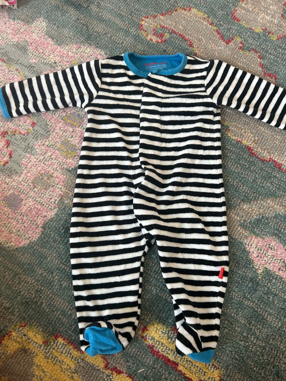 Magnetic Me Black and White Striped sleeper